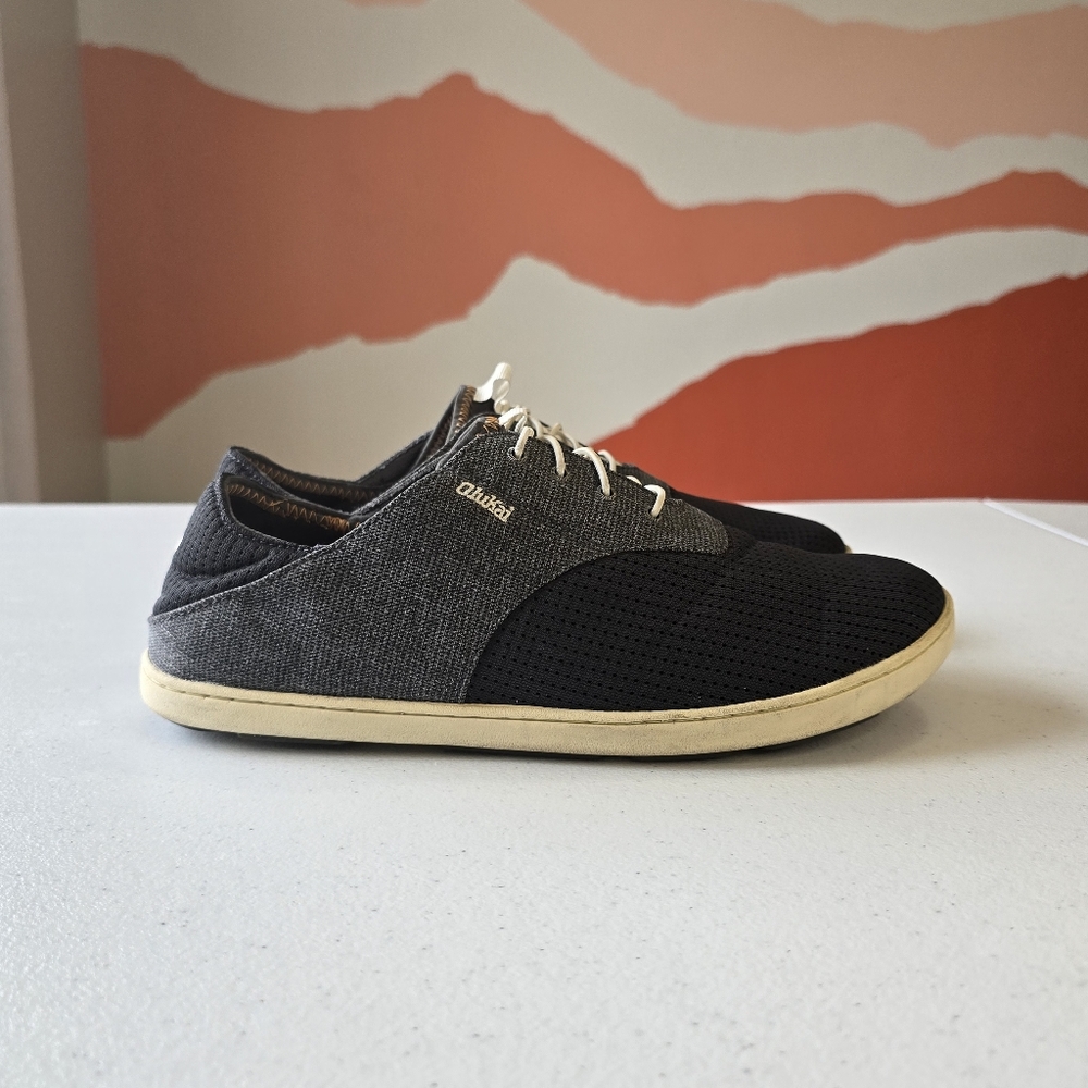 Olukai Nohea Moku Men’s No‎ Tie Boat Shoes 9.5